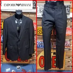 EMPORIO ARMANI 二つボタン　背抜き　Mライン　セットアップスーツ