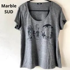 Marble SUD/マーブルシュッド 海の生き物 メッセージ Tシャツのサムネイル