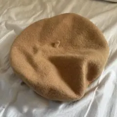 ウール ベージュ ベレー帽