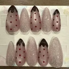 309 バレンタインネイル