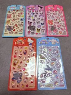 サンリオ　シール　Tok!Tok! 全5種セット