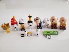 スヌーピー ガチャガチャ フィギュア10点+キーホルダー