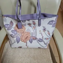 COACH ショルダーバック レザーとPVC加工のコンビ 新品未使用のサムネイル