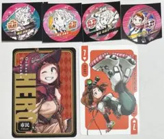 ヒロアカ　麗日お茶子　人狼カード　トランプカード　バースデイ缶バッジステッカー