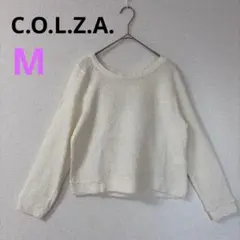 【C.O.L.Z.A.】カットソーニット プルオーバー　アイボリー 白　M