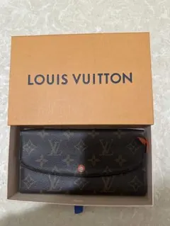 LOUIS VUITTON 二つ折り財布 ブラウン/オレンジ