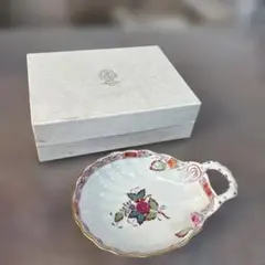 新品 HEREND ヘレンド ミニトレイ 小皿 2点 虫 花柄 金彩 本店購入