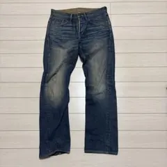 BANANA REPUBLIC スリムフィットデニム 30 鬼ヒゲ　赤ステッチ