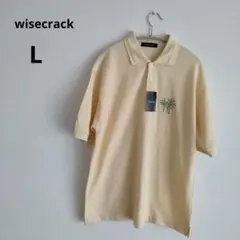 【新品】wisecrack ポロシャツ 半袖 イエローＬ