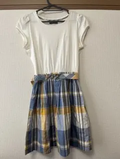 Burberry Blue Label 半袖チェックワンピース