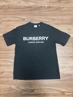 美品・人気モデル】バーバリー センター刺繍ロゴ 定番カラーtシャツ 黒