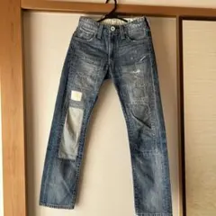 Levi's 505 Slim Straight パッチワークジーンズ