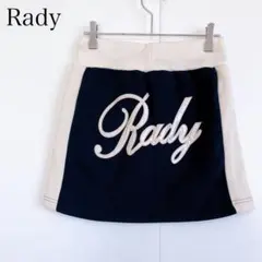 Rady レディー ミニスカート (M) 裏起毛 ジャージ ウエストゴム