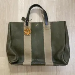 アーキル レザー バッグ オリーブグリーン