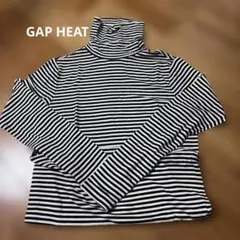 GAP ボーダー タートルネック 長袖 ヒート　カットソー Sサイズ