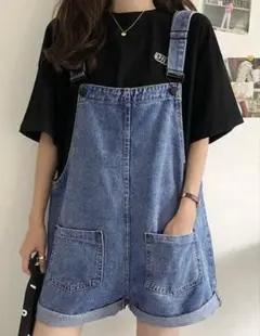 SHEIN デニムオーバーオール Mのサムネイル