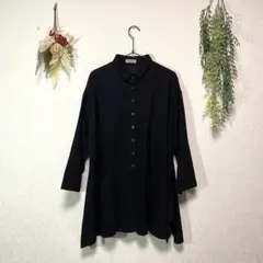 美品 ヤッコマリカルド YACCOMARICARD ブラック 長袖 シャツ 2 美品 ヤッコマリカルド YACCOMARICARD ブラック 長袖 シャツ 2