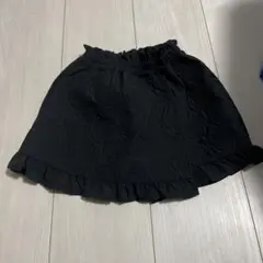 黒いフリル付きパンツ 80サイズ