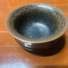 陶器製の黒茶グラデーシ324ョンの食器