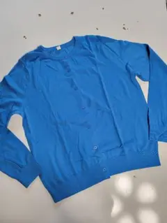 UNIQLO 青 カーディガン Lサイズ