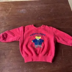 CHIECO SAKU 赤いクマ刺繍トレーナー