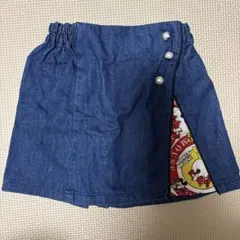 デニムスカート ミッキーマウス柄