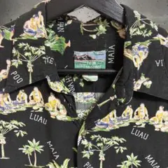 HAWAII大学アロハシャツ レインスプーナービキニタグ アメリカ製 Lサイズ HAWAII大学アロハシャツ レインスプーナービキニタグ アメリカ製 L