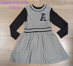 ANNA SUI MINI 千鳥格子柄　ワンピース　120cm