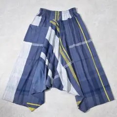 タマキニイメtamakiniimeストライプ サルエルパンツ ポケット付き tamaki niime タマキニイメ サルエルパンツ ストライプ ハンパ丈