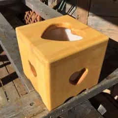 アメリカンカントリー家具　カントリーハート　卓上ダストBOX ハートのサムネイル