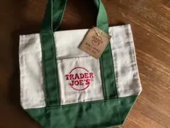 トレーダージョーズ Trader Joe's ミニトートバッグ　グリーン