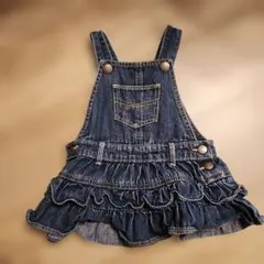 babyGap デニムオーバーオールワンピース 6-12ヶ月