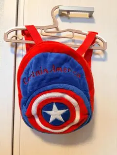 MARVEL キャプテン・アメリカ ベビーリュック ぬいぐるみ素材 赤 青のサムネイル