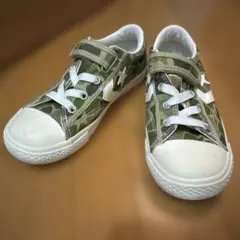 コンバース　converse キッズ　迷彩柄キャンバススニーカー　21cmのサムネイル