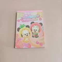 ディズニー　ベビーミッキー＆ベビーミニー メモ帳