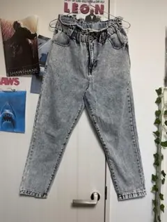 .WORKS ハイウエスト グレー デニムパンツ