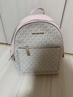 マイケルコース　リュック　MICHEAL KORS ロゴ　ホワイトピンク