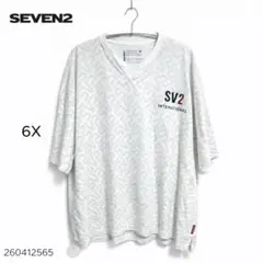 SEVEN2 セブンツー Tシャツ 半袖 6L ゆったり 大きめ ロゴ入のサムネイル