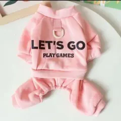 オシャレロゴ入りロンパースピンク