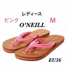 訳あり‼️新品タグ付き オニール ビーチサンダル レディース M EU36ピンクのサムネイル
