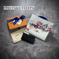 LOUIS VUITTON 限定紙袋付 ダミエ ブラックカードケースコインケース