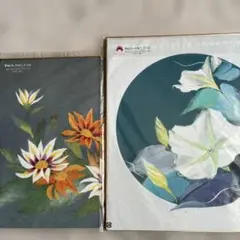 しゅんこう　和紙ちぎり絵　二個セットのサムネイル