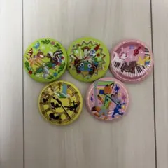 ディズニー　刺繍缶バッチ　5個セット