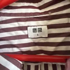 ストライプシャツ ブラウン