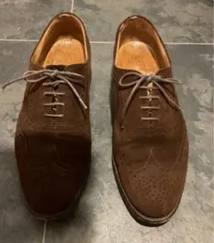 CHEANEYチーニー district別注スエードウィングチップシューズUK製 CHEANEYチーニー district別注スエードウィングチップシューズUK製