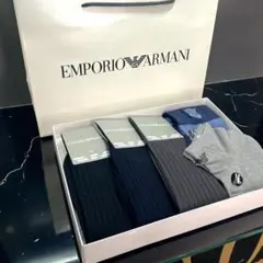 新品＆未使用品‼️ アルマーニ メンズソックス 5足セット マンガ ベア