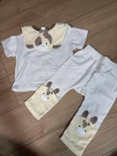 cottoli キリン 80 セットアップ 動物モチーフ