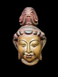 TS100 仏面 釈迦像 鉄製 壁掛け 仏像 面 銘あり 骨董品 アンティーク TS100 仏面 釈迦像 鉄製 壁掛け 仏像 面 銘あり 骨董品 アンティーク