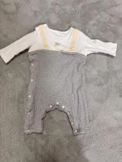 cottoli ストライプロンパース