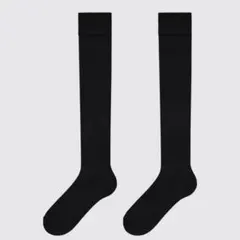 UNIQLO ヒートテックニーハイソックス　 ブラック　23〜25cm